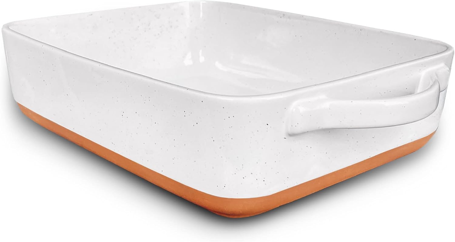 51y21WAGdGL._AC_SL1500_.jpg 9x13in Porcelain Baking Dish - Oven to Table, Freezer Safe - Image 1