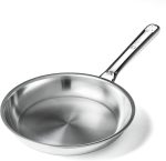8 Inch Stainless Steel Frying Pan, Small Omelette Pan, Induction Pan, Rivetless & Non-Toxic, Fast & Even Heating, Oven & Dishwasher Safe, Metal Utensil Safe, Perfect for Eggs and Omelets