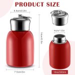 Red 10oz Mini Insulated Tumbler, Women's Lightweight Travel Portable Bottle - Image 2