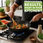 12-Inch Nonstick Flat Bottom Wok/Stir-Fry Pan - PFOA Free, Dishwasher and Oven Safe, Made in Korea - Image 2