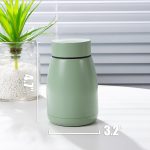 Green 11oz Compact Insulated Tumbler, Macaron Color Leak-Proof Portable Coffee Cup - Image 2